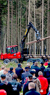 Komatsu Forest Oy FinnMetko 2014-messuilla